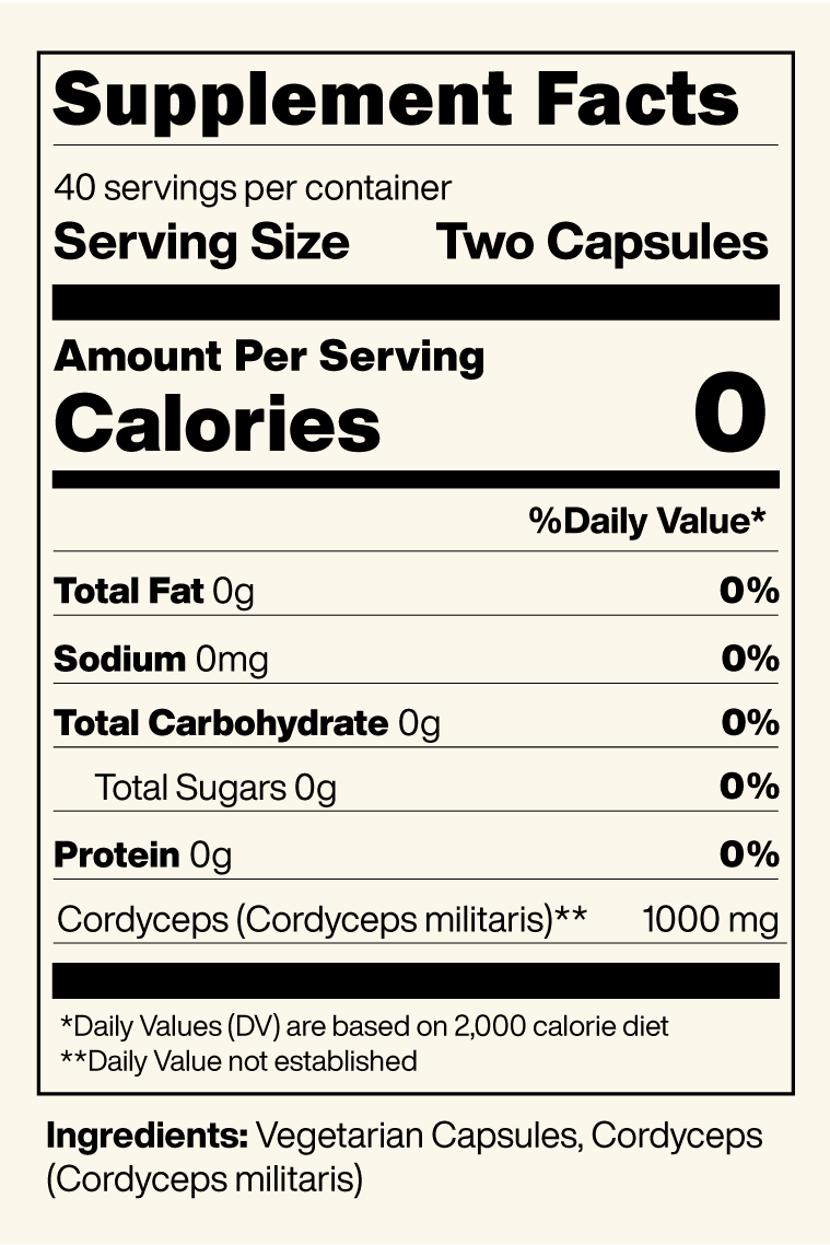 Era Energy Capsule - Pure Cordyceps Mushroom